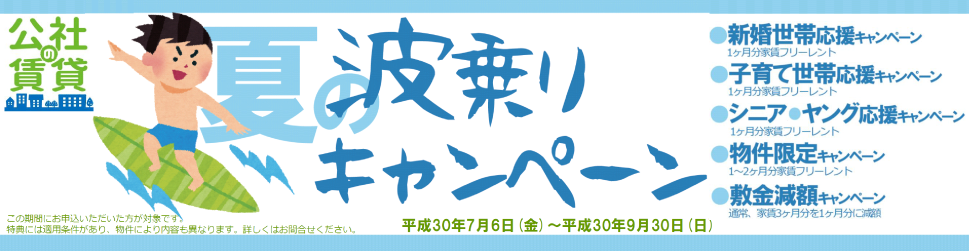 夏の波乗りキャンペーン