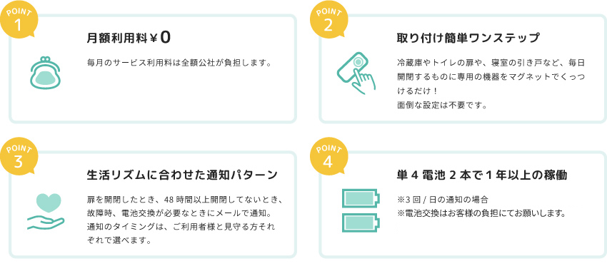サービスの特長