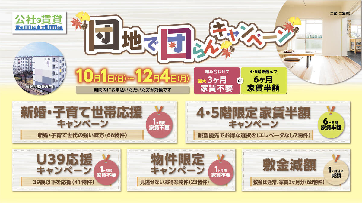 団地で団らんキャンペーン（プレ表示）